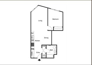One Bedroom floor plan